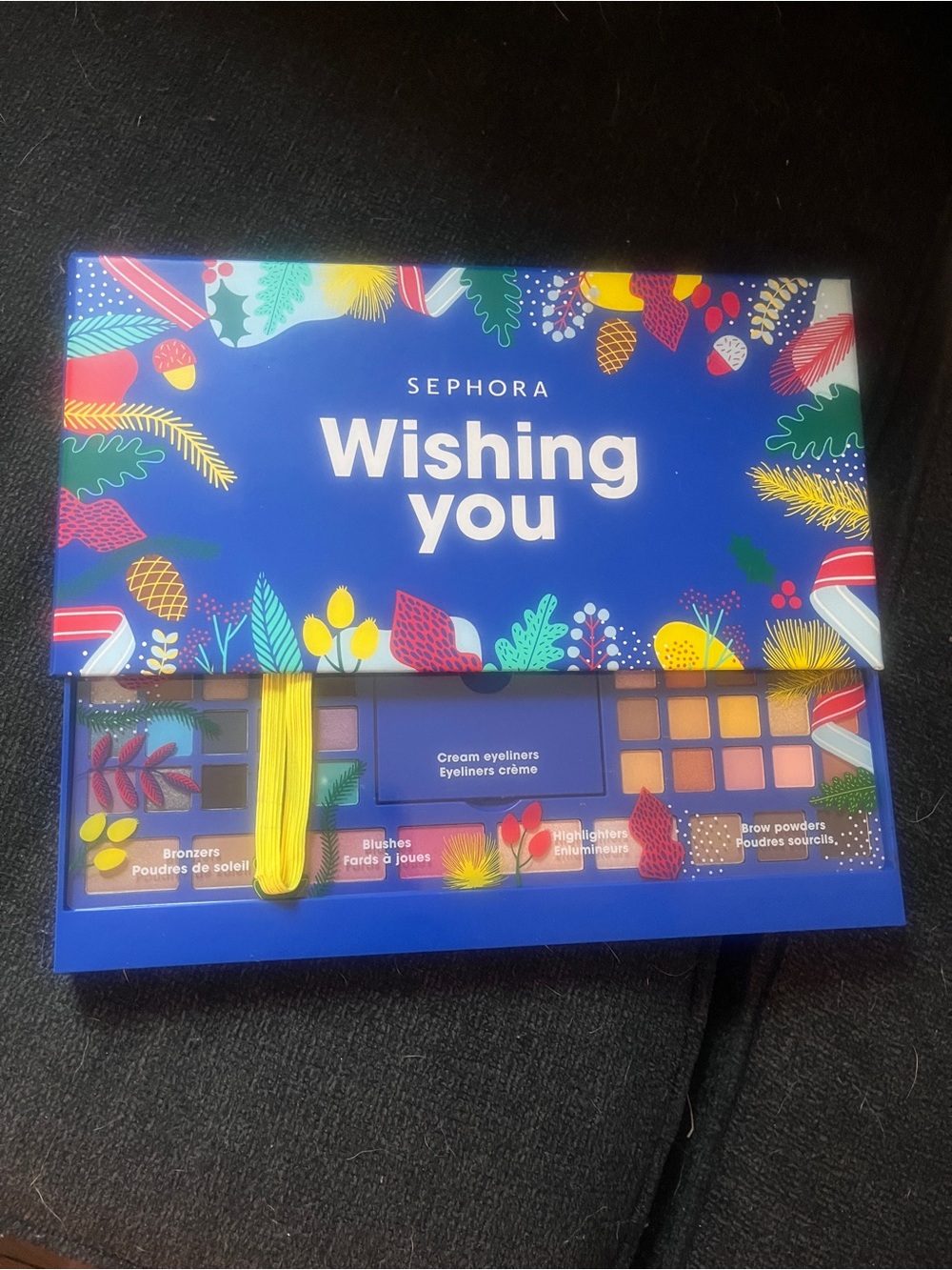 Sephora Wishing You Palette in Bright Blue with Yellow Accent